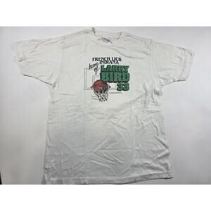 Larry Bird French Lick Indiana 1987 Hanes T-Shirt Lg